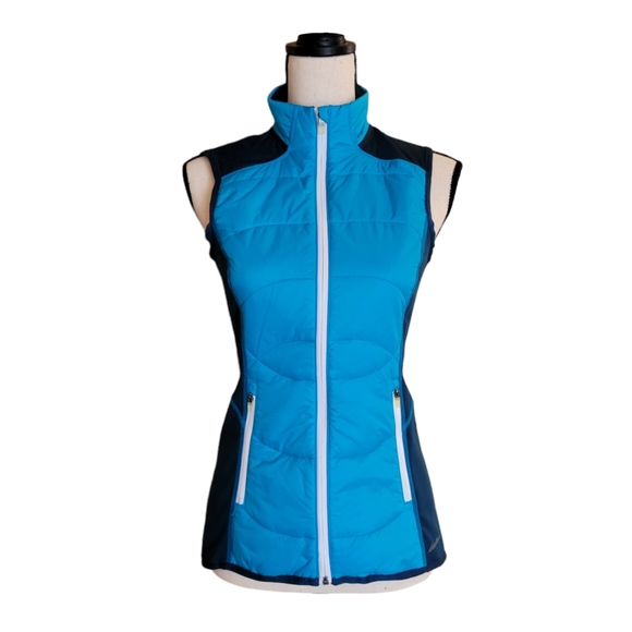 NEW Eddie Bauer Women's IgniteLite Hybrid Insulated Softshell Vest XS B… - Picture 2 of 13